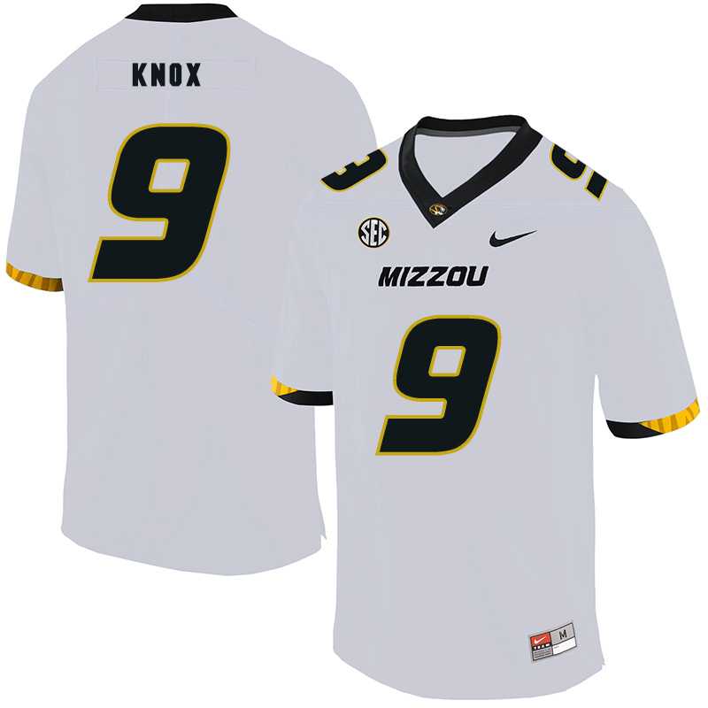 Missouri Tigers #9 Jalen Knox White Nike College Football Jersey